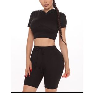 Biker shorts set